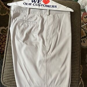 Nike Men's Light Tan Flat Front Shorts